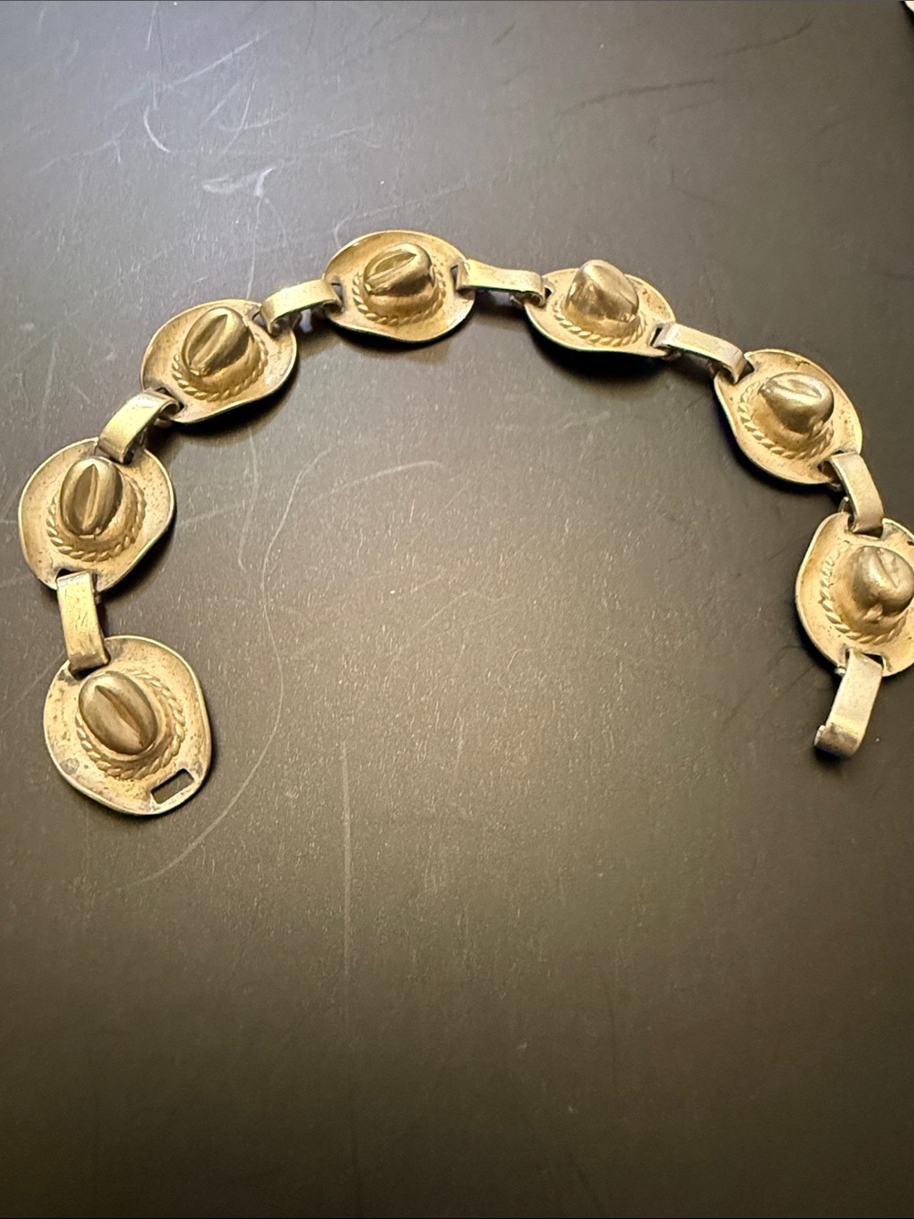 1960s/70s Sterling Silver Cowboy Hat Bracelet